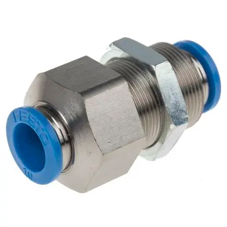 Produktfoto 1 von Festo QSS, 130643, Pneumatischer Anschluss Stahl, vernickelt, Polybutylenterephthalat, Hochlegierter Edelstahl,
