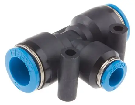 Produktfoto 1 von Festo QST Pneumatischer Anschluss, 130615, R (konisches) Gewinde Push-in 12 mm, Einsteck-Anschluss, 14 bar