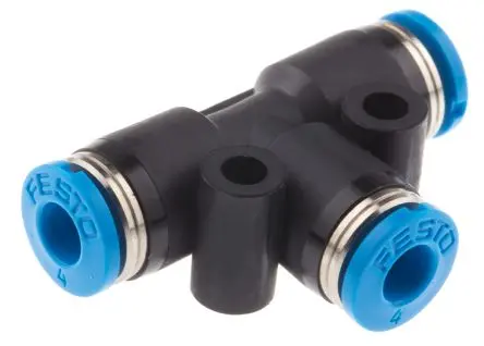 Produktfoto 1 von Festo QST Pneumatischer Anschluss, 153128 Push-in 4 mm, Einsteck-Anschluss, 14 bar Chemikalienbeständig