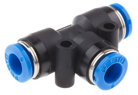 Produktfoto 1 von Festo QST Pneumatischer Anschluss, 153129 Push-in 6 mm, Einsteck-Anschluss, 14 bar Chemikalienbeständig