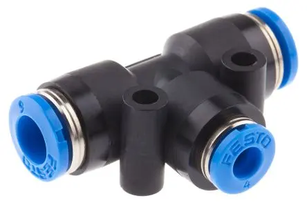 Produktfoto 1 von Festo QST Pneumatischer Anschluss, 153134 Push-in 6 mm, Einsteck-Anschluss, 14 bar Chemikalienbeständig