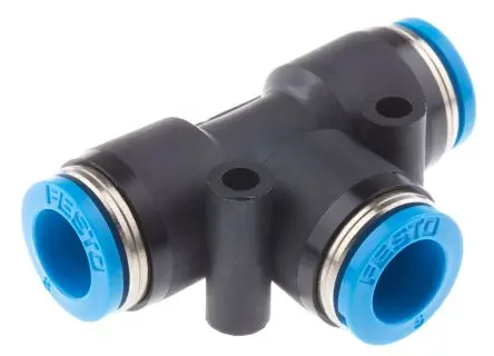 Produktfoto 1 von Festo QST Pneumatischer Anschluss, 153130, Einsteck-Anschluss Push-in 8 mm, Mit Gewinde, 14 bar Chemikalienbeständig