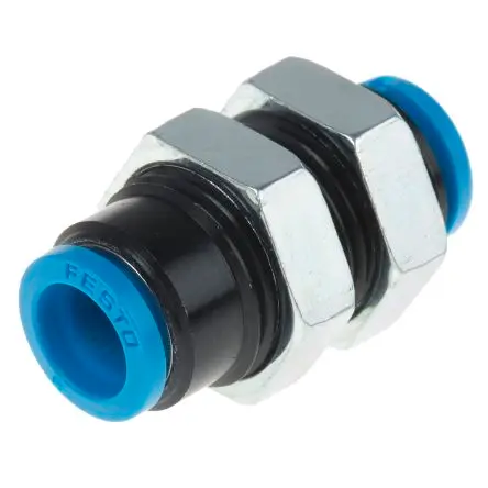 Produktfoto 1 von Festo QSMS, 153377, Pneumatischer Anschluss Nitrilkautschuk, Polybutylenterephthalat verstärkt, Polybutylenterephthalat,