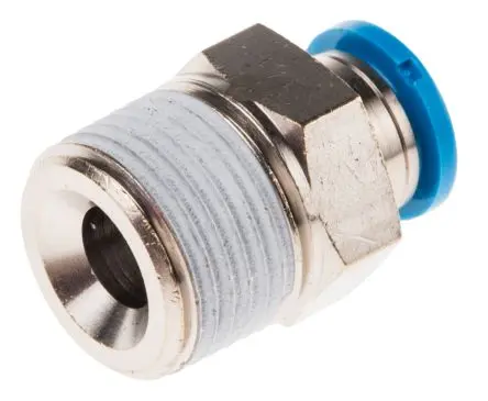 Produktfoto 1 von Festo QS, 153006 Pneumatischer Anschluss Stecker 3/8 Zoll R, 8mm Einsteck-Anschluss