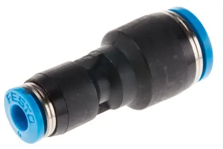 Produktfoto 1 von Festo QS, 130606, Pneumatischer Anschluss Hochlegierter Edelstahl, Nitrilkautschuk (NBR), Stahl, vernickelt,