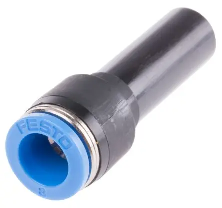 Produktfoto 1 von Festo QS, 153043, Pneumatischer Anschluss POM, Messing vernickelt, Nitrilkautschuk, Stahl, vernickelt,