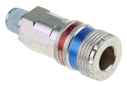 Produktfoto 1 von CEJN Pneumatische Schnellsteckkupplung, Messing, Edelstahl 1/4 in Stecker, R