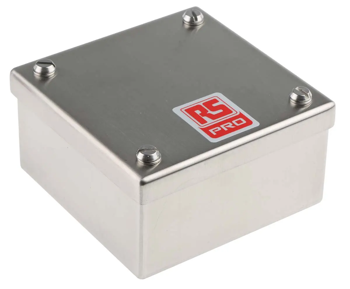Produktfoto 1 von RS PRO Installationsdose Satiniert Edelstahl 304 100 mm x 50 mm 100 mm