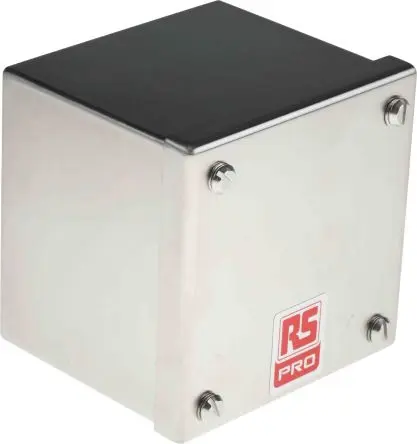 Produktfoto 1 von RS PRO Installationsdose Satiniert Edelstahl 304 100mm x 85 mm 100 mm
