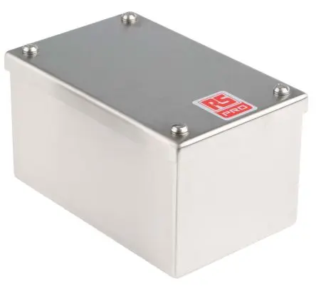 Produktfoto 1 von RS PRO Installationsdose Satiniert Edelstahl 304 100mm x 85 mm 160 mm