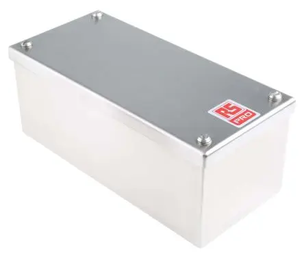 Produktfoto 1 von RS PRO Installationsdose Satiniert Edelstahl 304 100mm x 85 mm 220 mm