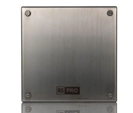 Produktfoto 1 von RS PRO Installationsdose Satiniert Edelstahl 304 160mm x 85 mm 160 mm