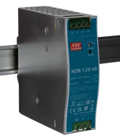 Produktfoto 1 von MEAN WELL NDR DIN-Schienen Netzteil Geschalteter Modus 264V ac AC / 2.5 A 55V dc DC 120 W