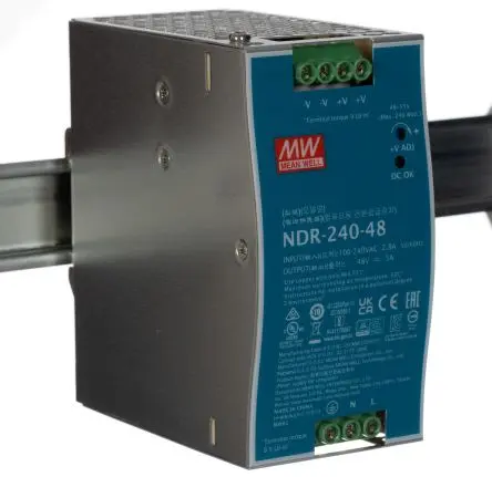 Produktfoto 1 von MEAN WELL NDR DIN-Schienen Netzteil Geschalteter Modus 264V ac AC / 5 A 55V dc DC 240 W
