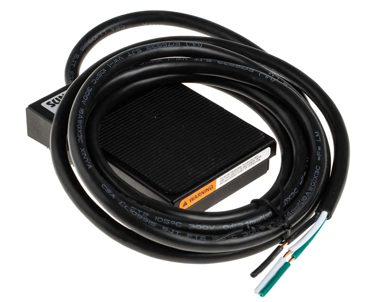 Produktfoto 1 von RS PRO Fußschalter Typ Tast-Fußschalter Tastend, 1-poliger Schließer, 10 A Stahl 250V, IP 20