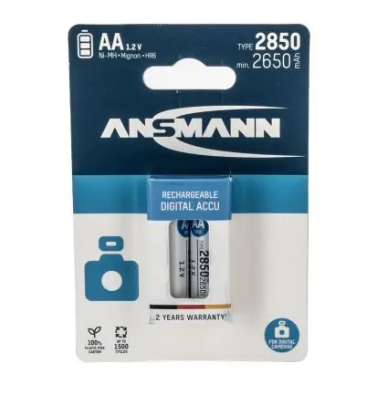 Produktfoto 1 von Ansmann AA AA Akku Nickel-Metallhydrid 1.2 V, 2.85 Ah 2