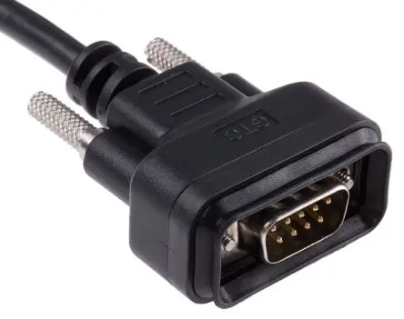Produktfoto 1 von RS PRO GTC Sealed Serielles Kabel / D-Sub, 9-polig Stecker / Nicht abgeschlossen Stecker, 2 m Polyvinylchlorid, Schwarz,