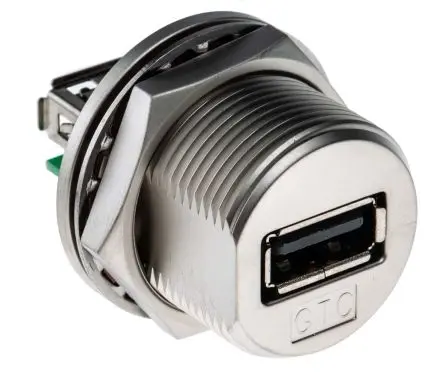 Produktfoto 1 von RS PRO, Gerade GTC Sealed USB-Steckverbinder Buchse USB Typ A 1, Panel