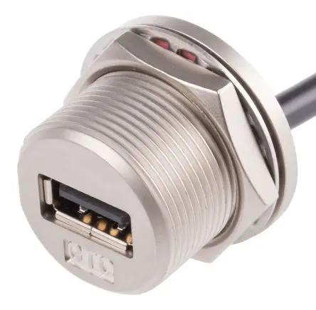 Produktfoto 1 von RS PRO Stecker GT211300 USB-Kabel, USB Typ A Buchse / USB Typ A, 200 mm USB 2.0 Schwarz