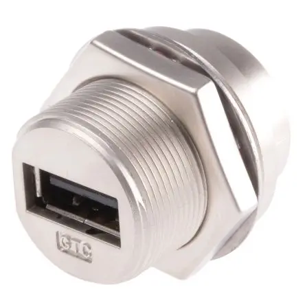 Produktfoto 1 von RS PRO, Gerade GTC Sealed USB-Steckverbinder Buchse USB Typ A 1, Panel USB 2.0