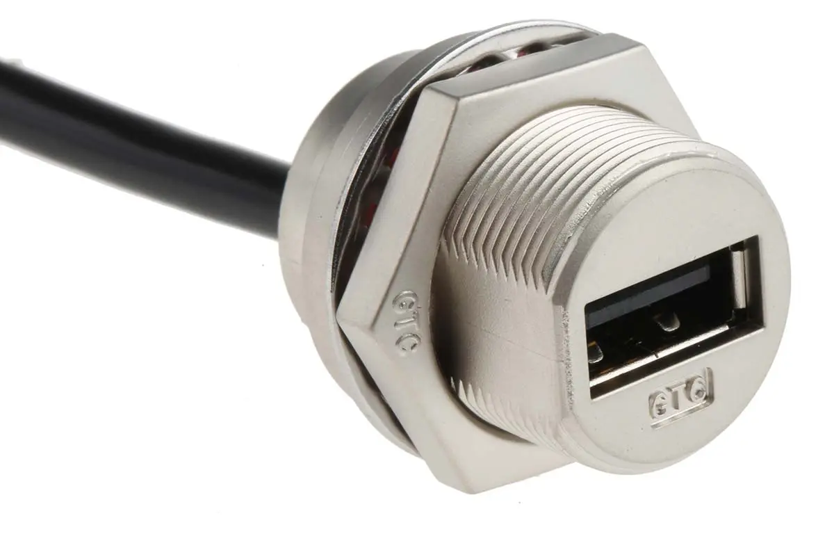 Produktfoto 1 von RS PRO USB-Kabel, USBA / USBA USB 2.0 Schwarz