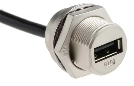 Produktfoto 1 von RS PRO Stecker GT116320 USB-Kabel, USB Typ A Buchse / USB Typ A, 225.5 mm USB 2.0 Schwarz