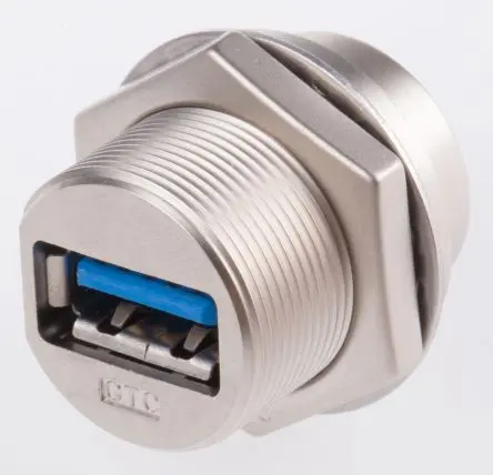 Produktfoto 1 von RS PRO, Gerade GTC Sealed USB-Steckverbinder Buchse USB Typ A 1, Panel USB 3.0