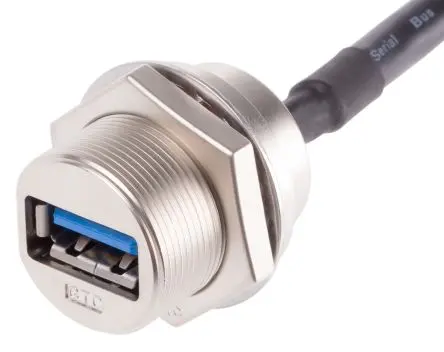 Produktfoto 1 von RS PRO Buchse GT218300 IC-Buchse USB-Kabel, USB Typ A Stecker / USB Typ A, 225.5 mm USB 3.0 Schwarz