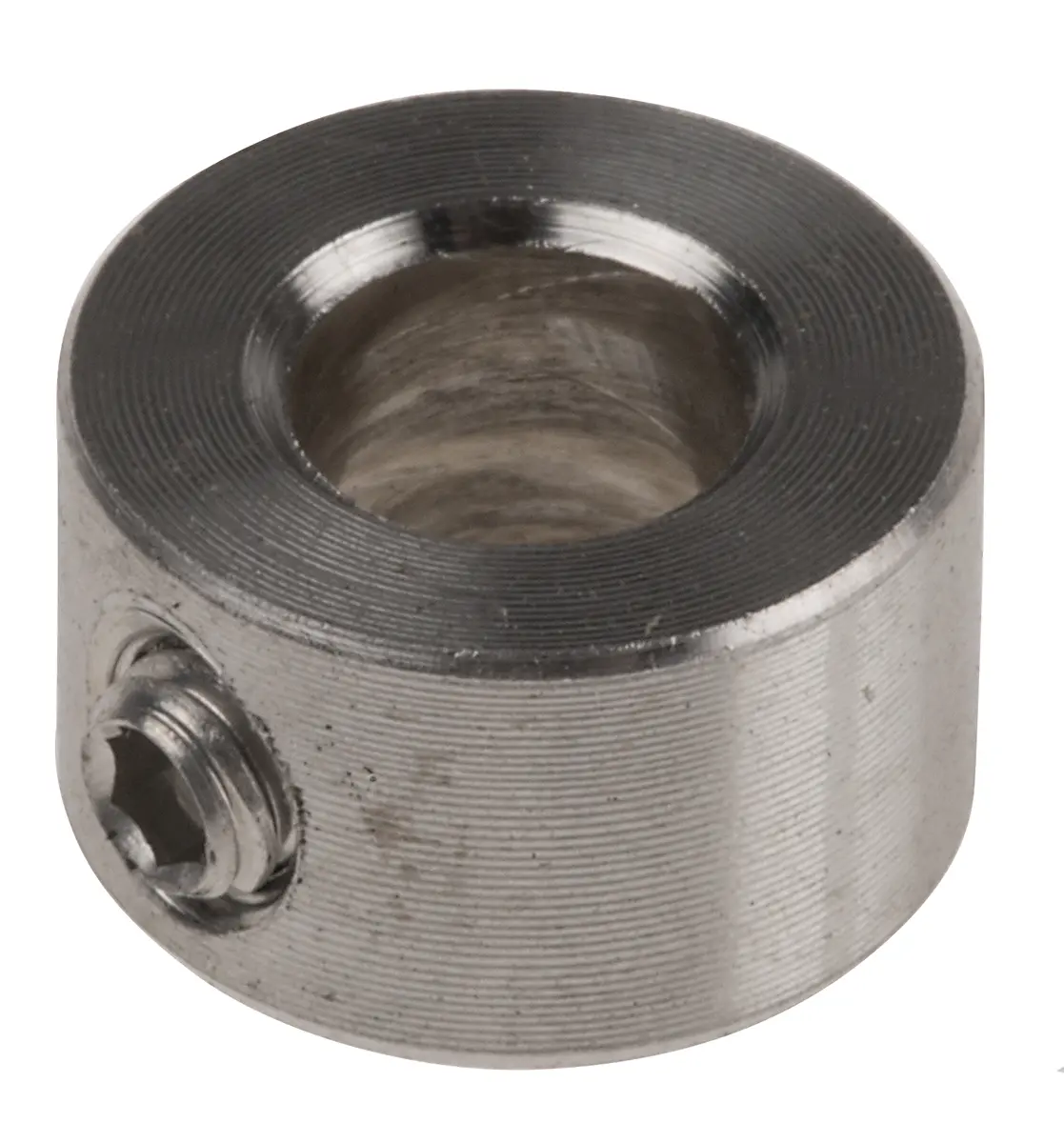 Produktfoto 1 von RS PRO Edelstahl Wellenmanschette Einteilig, mit Stellschraube 10 mm Außen-ø  x 6 mm