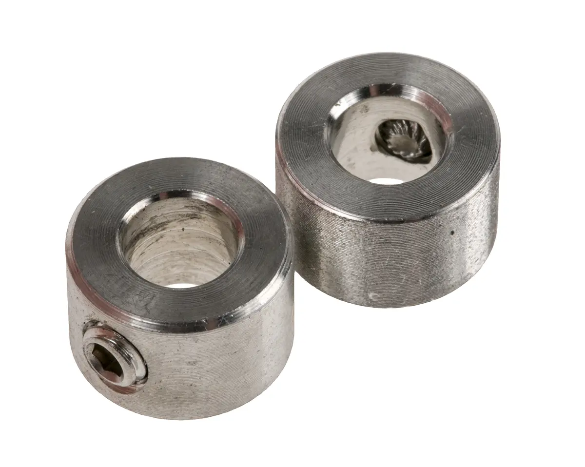 Produktfoto 1 von RS PRO Edelstahl Wellenmanschette Einteilig, mit Stellschraube 12 mm Außen-ø  x 8 mm