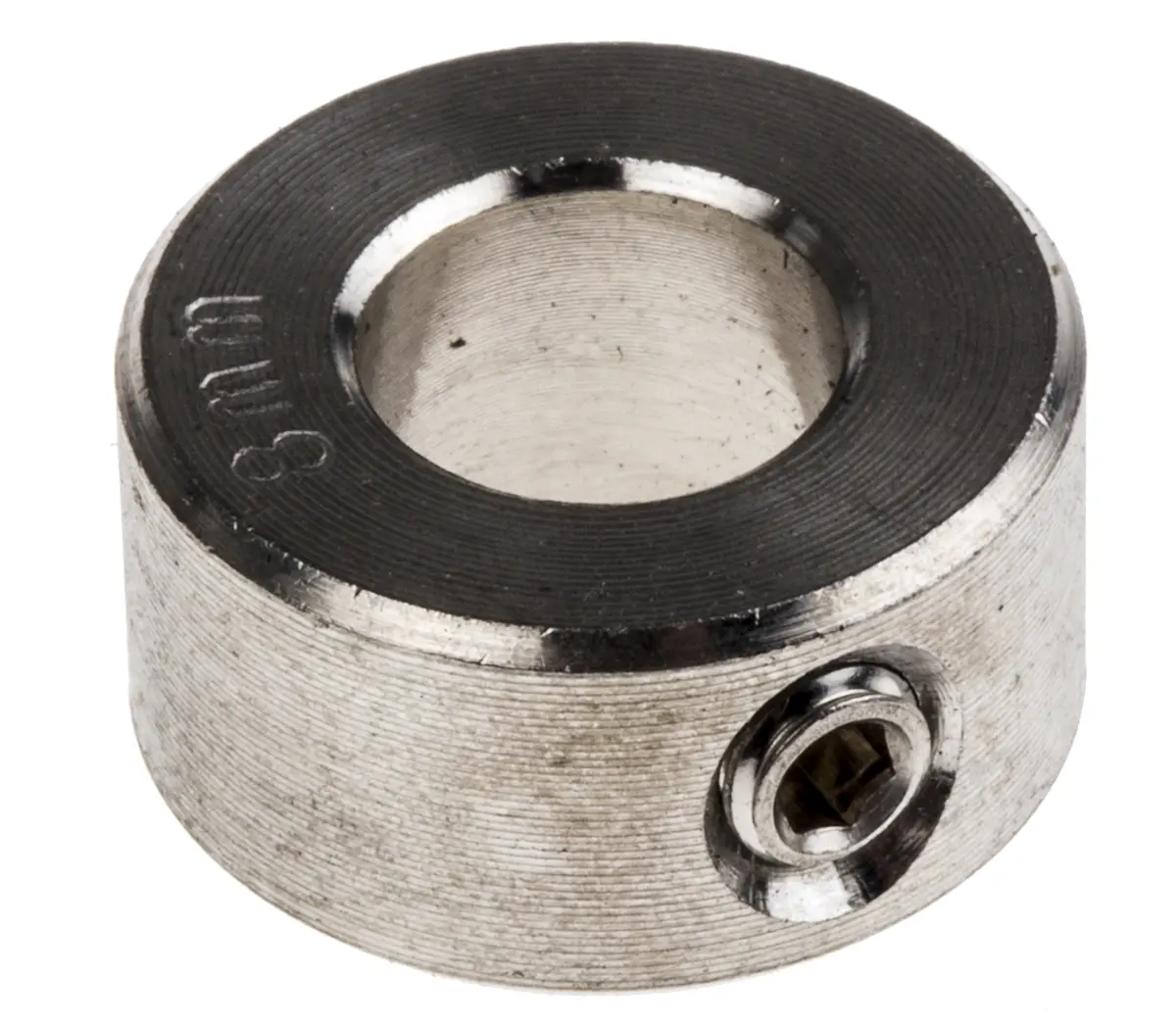 Produktfoto 1 von RS PRO Edelstahl Wellenmanschette Einteilig, mit Stellschraube 16 mm Außen-ø  x 8 mm