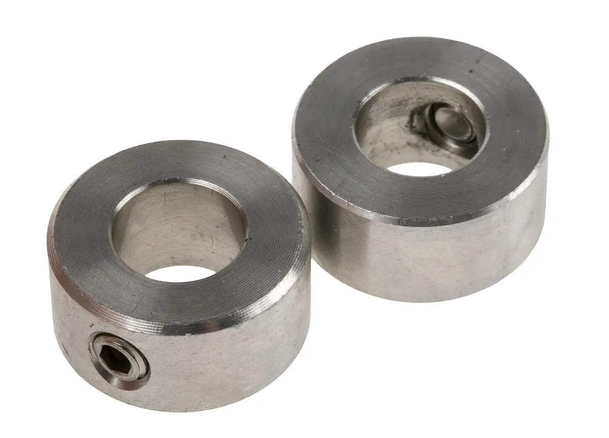 Produktfoto 1 von RS PRO Edelstahl Wellenmanschette Einteilig, mit Stellschraube 20 mm Außen-ø  x 10 mm