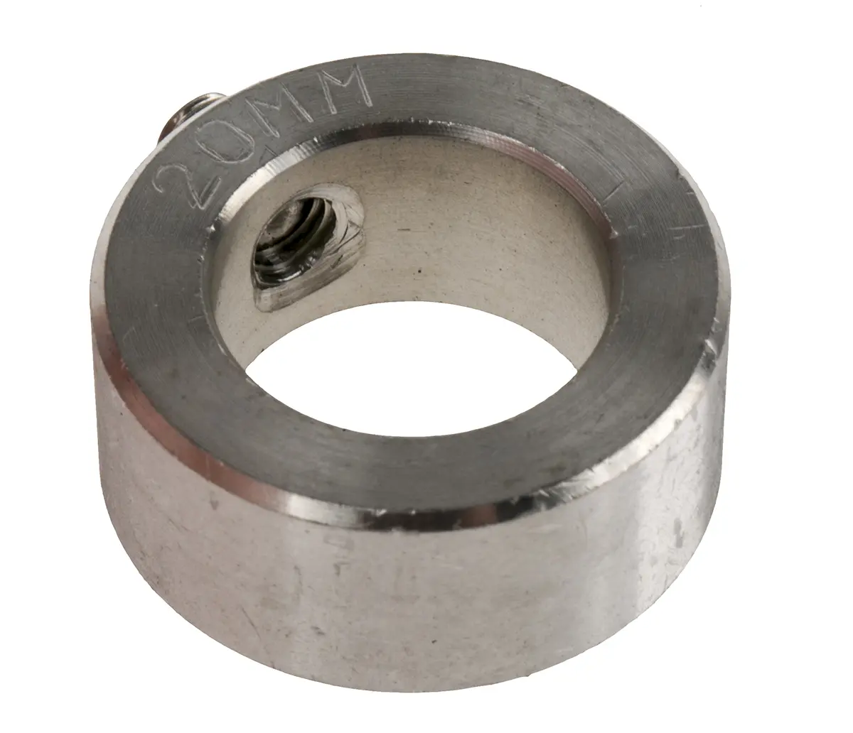 Produktfoto 1 von RS PRO Edelstahl Wellenmanschette Einteilig, mit Stellschraube 32 mm Außen-ø  x 14 mm