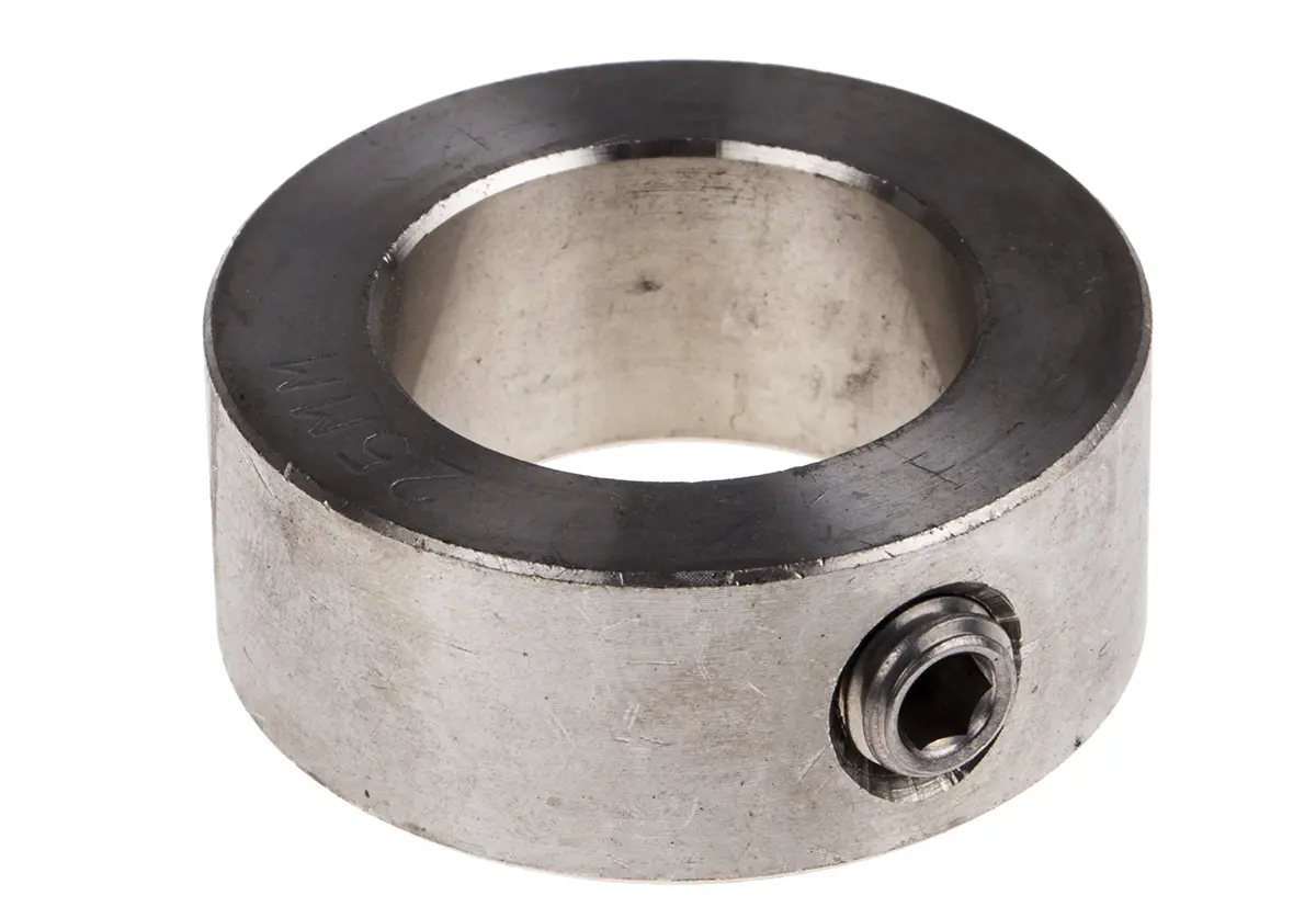 Produktfoto 1 von RS PRO Edelstahl Wellenmanschette Einteilig, mit Stellschraube 40 mm Außen-ø  x 16 mm