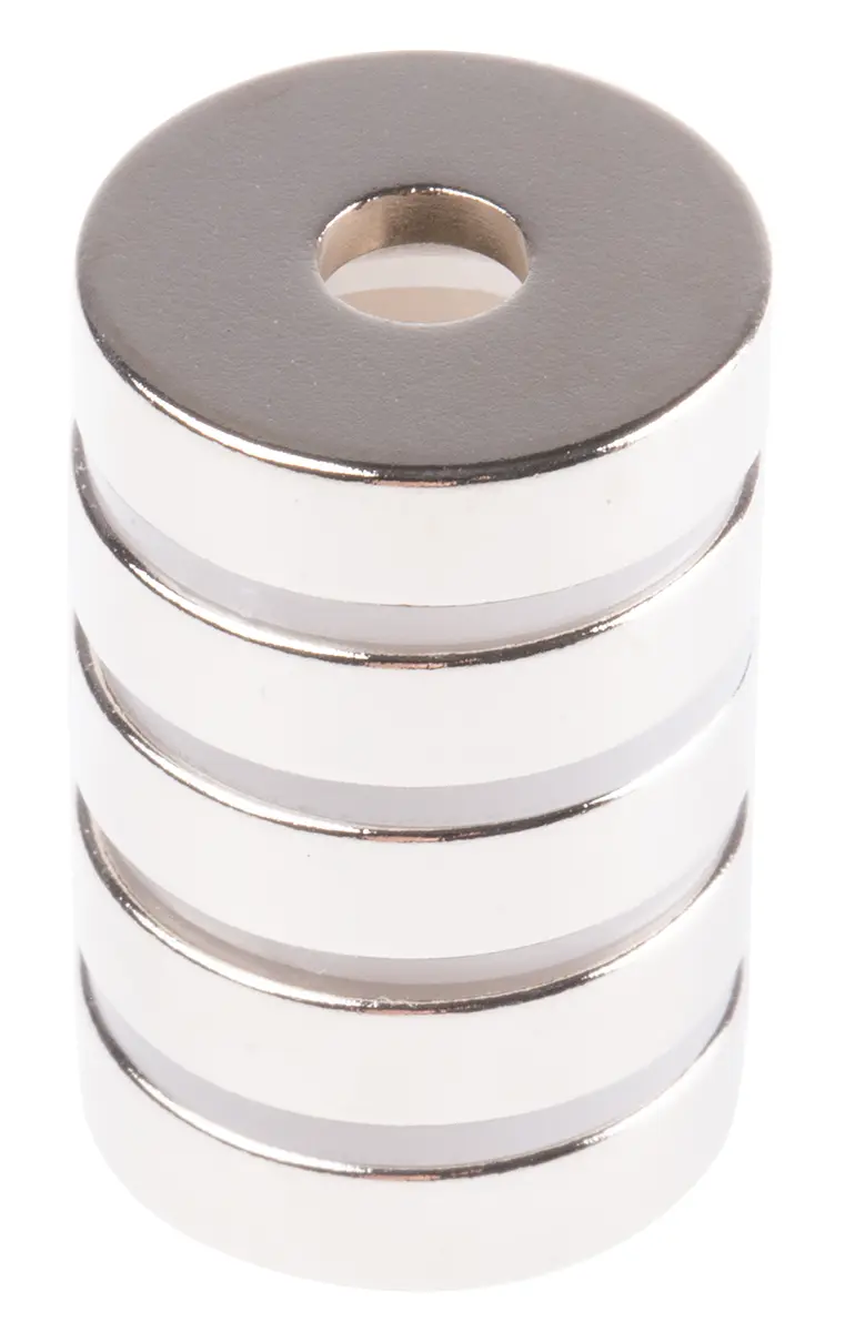 Produktfoto 1 von Eclipse Neodym Magnet, 20 mm Bohrung x 5 mm, L. 6 mm