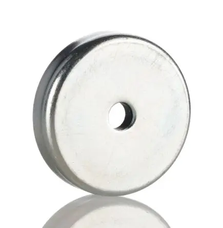 Produktfoto 1 von Eclipse Topf Magnet, Bohrung, Ø 80 mm x 18 mm x 18 mm, Zugkraft 54 kg