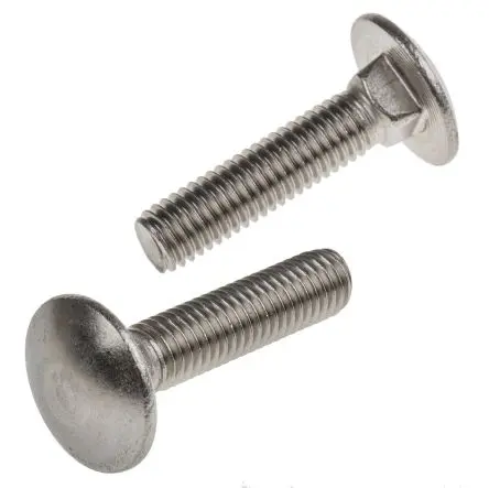 RS PRO Schlossschrauben Güte A2 Edelstahl glatt Metrisch x 35 mm x 35 mm