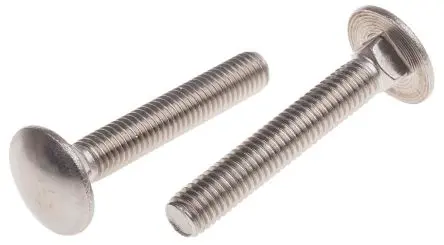 Produktfoto 1 von RS PRO Schlossschrauben Güte A2 Edelstahl glatt Metrisch x 50 mm x 50 mm