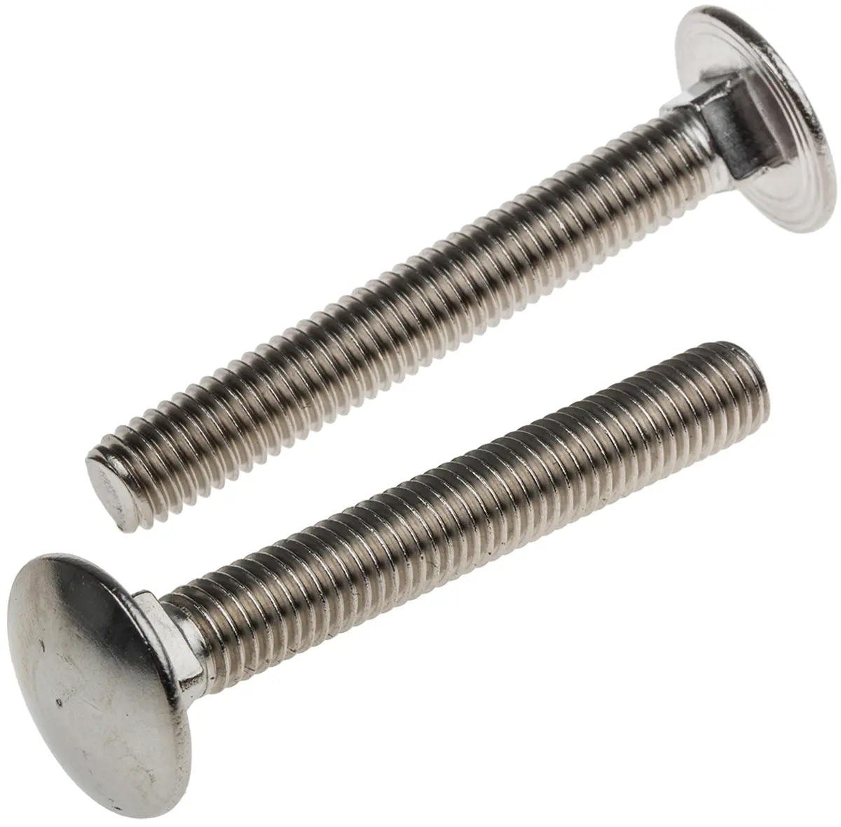 Produktfoto 1 von RS PRO Schlossschrauben Güte A2 Edelstahl glatt Metrisch x 60 mm x 60 mm