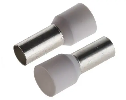 Produktfoto 1 von JST FWE Aderendhülsen-Crimp, Stift ø 5.8 mm, Weiß, Polypropylen, 12 mm, 24mm, Isoliert, 6 AWG max.