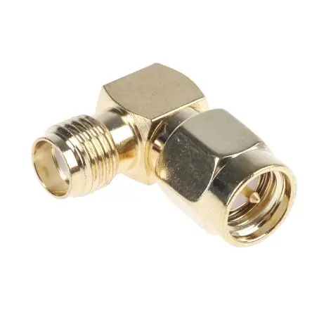 Produktfoto 1 von RF Solutions HF Adapter, 50 Ω, gewinkelt, 3GHz Stecker Buchse, Koaxial SMA