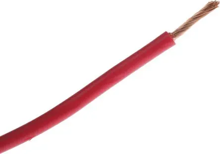 RS PRO Schaltdraht 30 m Rot Ø 3.3 mm 115 Litzen Polyvinylchlorid