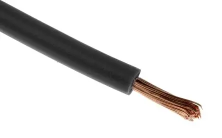 Produktfoto 1 von RS PRO Schaltdraht 30 m Schwarz Ø 4.1 mm 175 Litzen Polyvinylchlorid