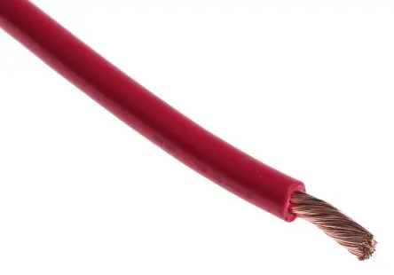 Produktfoto 1 von RS PRO Schaltdraht 30 m Rot Ø 4.1 mm 175 Litzen Polyvinylchlorid