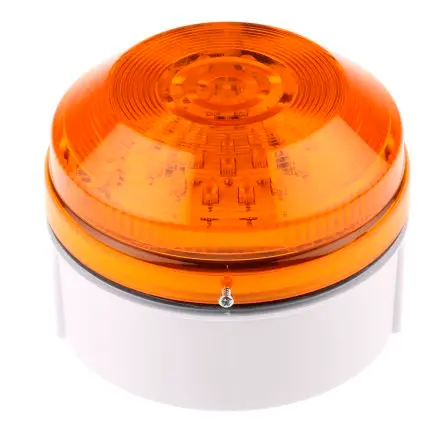 Produktfoto 1 von Moflash LED195 LED Filament/Warnsummer Signalleuchte 24V ac/dc Gelb Hinten, Ø 104 mm x 73 mm IP65