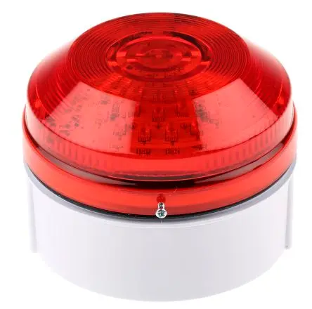 Produktfoto 1 von Moflash LED195 LED Filament/Warnsummer Signalleuchte 48V ac/dc Rot Hinten, Seitlich, Ø 104 mm x 73 mm IP65