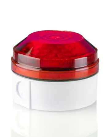 Produktfoto 1 von Moflash LED195 LED Filament/Warnsummer Signalleuchte 48V Rot Hinten, Seitlich, Ø 104 mm x 73 mm IP65