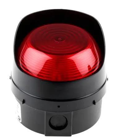 Produktfoto 1 von Moflash LED-TL Modular LED Dauer Signalleuchte 280V ac/dc Rot Oberfläche, Wand, Ø 108 mm x 104 mm IP65