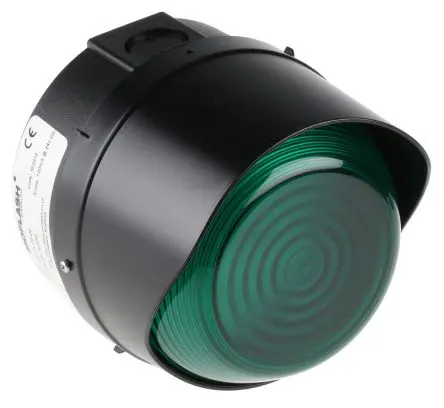 Produktfoto 1 von Moflash LED-TL Modular LED Dauer Signalleuchte 280V ac/dc Grün Oberfläche, Wand, Ø 108 mm x 104 mm IP65