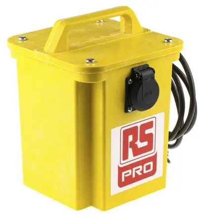 Produktfoto 1 von RS PRO 1 Baustellentransformator, Primär 230 V ac / Sekundär 230 V ac, 16 A Schutzkontakt